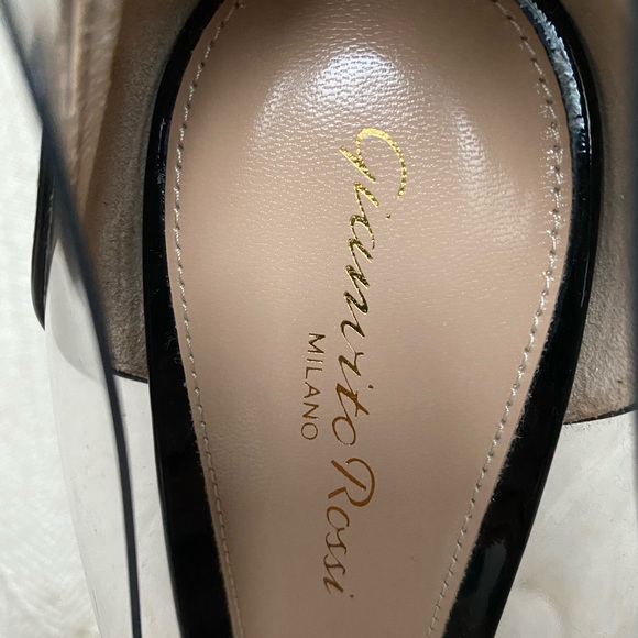 Gianvito Rossi 85 Plexi and Leather Pumps - Picture 7 of 16
